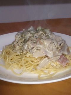 たっぷりきのこのクリームチーズパスタ-レシピのメイン写真