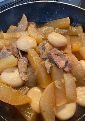 大根と蒟蒻の簡単甘辛煮-レシピのメイン写真