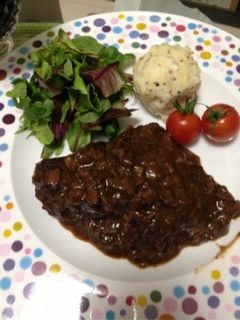 激安肉が変身♡牛肉の赤ワイン煮込-レシピのメイン写真