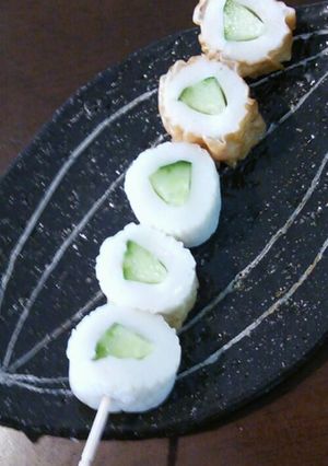 子供に大ウケ！ちくわキュウリ団子？-レシピのメイン写真