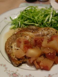 豚肉のアップルソースかけ-レシピのメイン写真