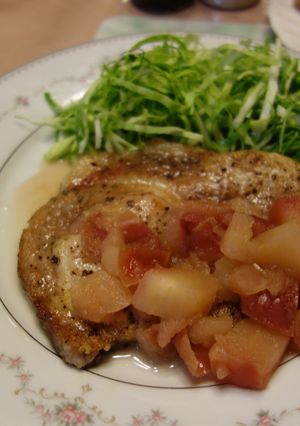 豚肉のアップルソースかけ-レシピのメイン写真