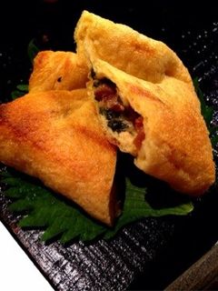 梅と大葉とチーズの薄揚げ包み焼き-レシピのメイン写真