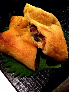 梅と大葉とチーズの薄揚げ包み焼き-レシピのメイン写真