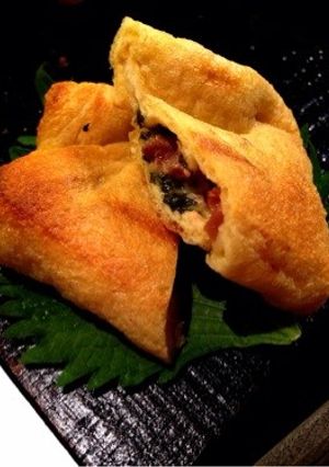 梅と大葉とチーズの薄揚げ包み焼き-レシピのメイン写真