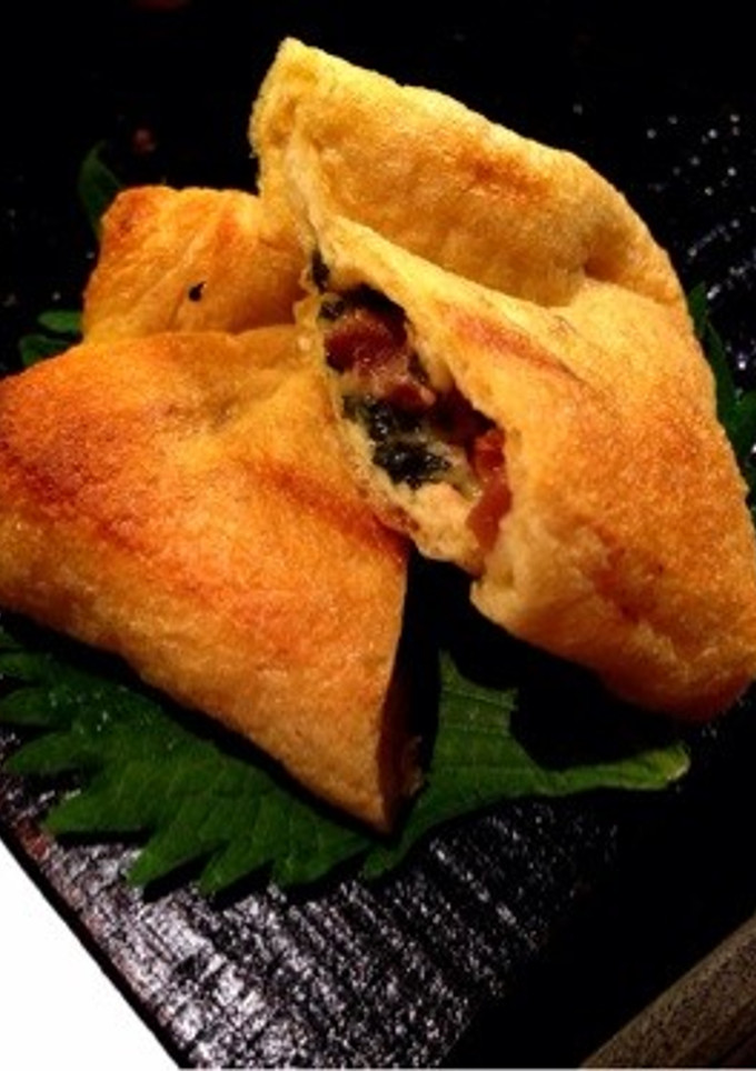 梅と大葉とチーズの薄揚げ包み焼き-レシピのメイン写真