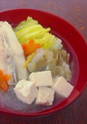 カワハギと白菜のお味噌汁-レシピのメイン写真