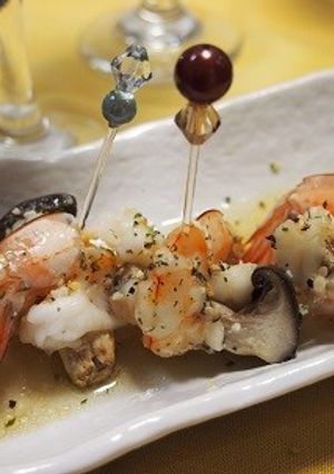 大黒本しめじの海老巻きのハーブオイル焼き-レシピのメイン写真