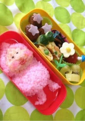 カクレモモジリ☆キャラ弁-レシピのメイン写真
