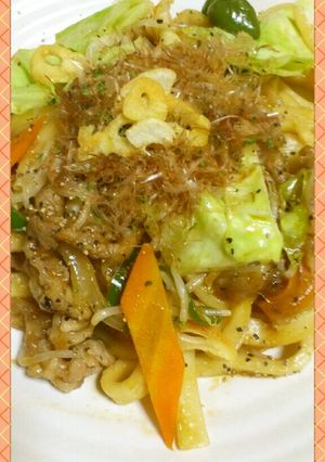 簡単♪こってりな焼きうどんソース味-レシピのメイン写真
