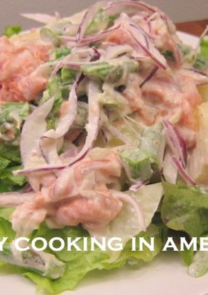 アメリカで作る☆サーモン＆ポテトのサラダ-レシピのメイン写真
