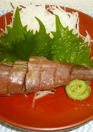 パパのマグロ頬肉刺身-レシピのメイン写真