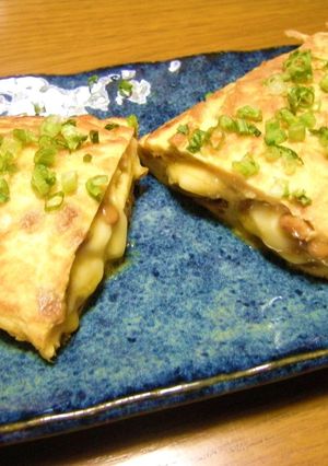 朝ごはん❤納豆チーズオムレツ❤-レシピのメイン写真