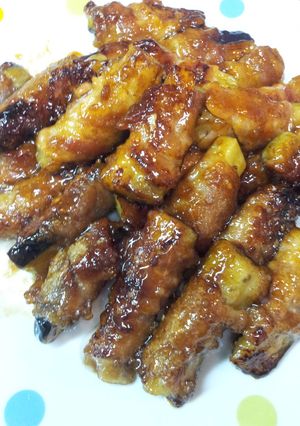 焼鳥のタレで超簡単ナスの豚巻き！激ウマ♪-レシピのメイン写真