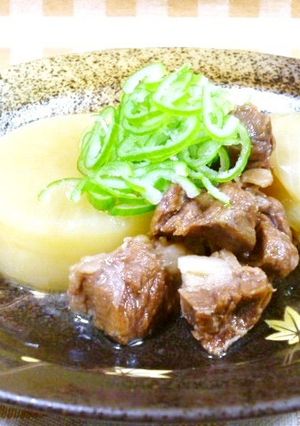 玉葱たっぷり牛すじ大根煮込み♪-レシピのメイン写真