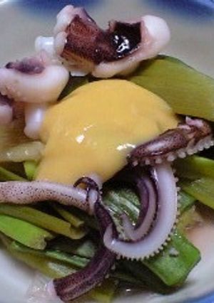 白ネギとイカのぬた、レンチンで♪-レシピのメイン写真
