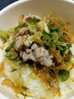 塩豚ネギ丼-レシピのメイン写真