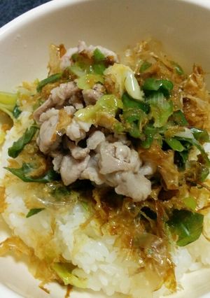 塩豚ネギ丼-レシピのメイン写真