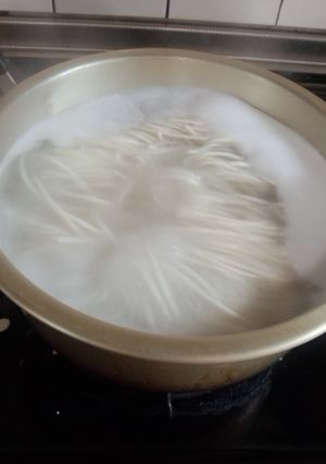 簡単 ガス代節約 乾麺ゆで方-レシピのメイン写真