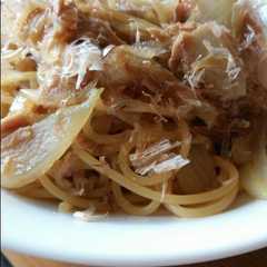 ツナと玉ねぎの和風パスタ-レシピのメイン写真