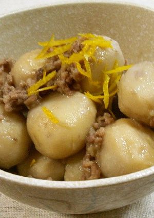 ひき肉入り里芋の煮っ転がし-レシピのメイン写真