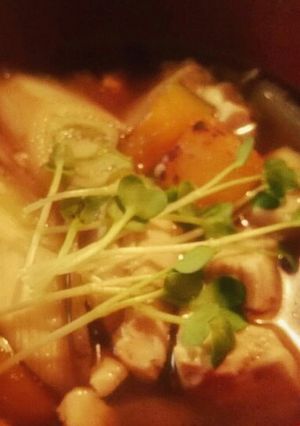 香り良いかぼちゃとごぼうのけんちん-レシピのメイン写真
