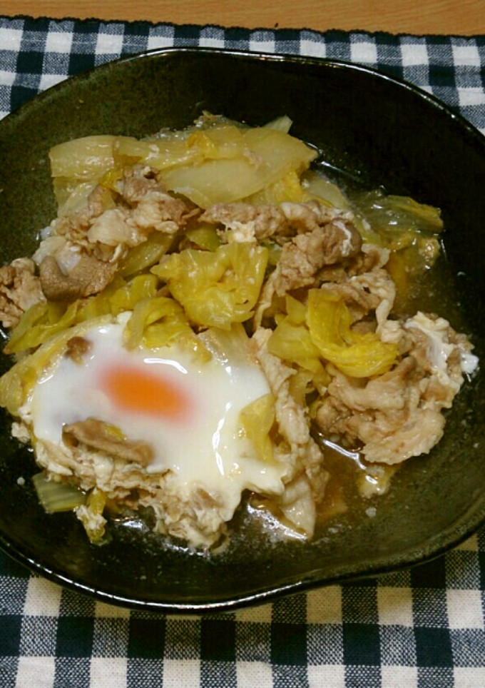 白菜と豚肉の煮付け-レシピのメイン写真