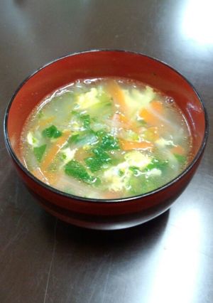 大根の葉を使った中華スープ-レシピのメイン写真