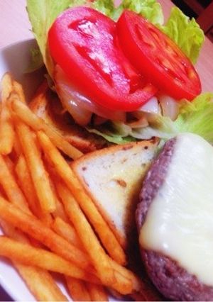 クリスマスに⭐️豪華ハンバーガー-レシピのメイン写真