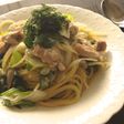 簡単☆極旨!鶏肉と下仁田ねぎの和風パスタ