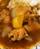 プッチーニかぼちゃとチキンのカレー
