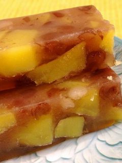 ゼラチンで作る★さつま芋と小豆の羊羹風-レシピのメイン写真