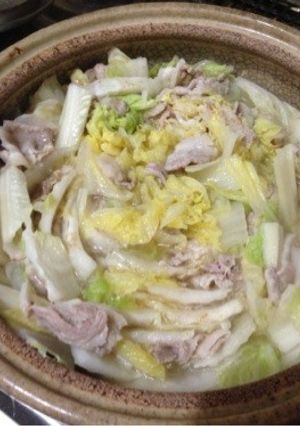 豚バラと白菜の鍋-レシピのメイン写真