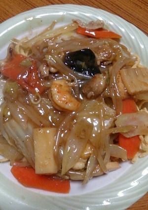 ウェイパー味の五目あんかけ焼きそば-レシピのメイン写真