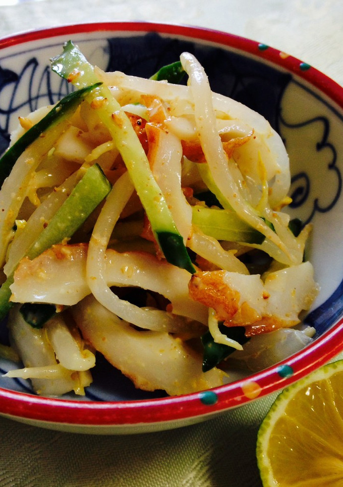 ちくわ＆もやしのマヨポン和えすだち添え-レシピのメイン写真