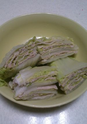 白菜豚肉の重ね蒸し-レシピのメイン写真