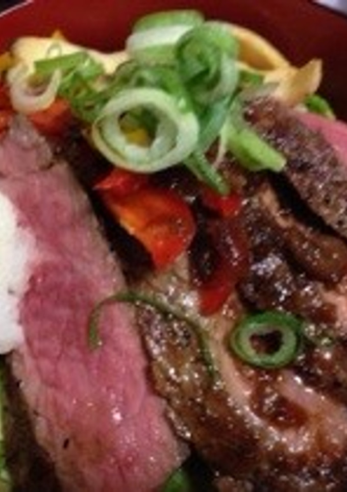 和風ソースのステーキ丼-レシピのメイン写真