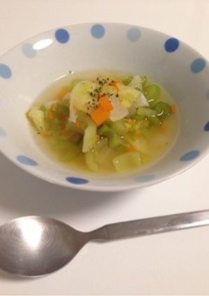ヘルシー♡セロリのお野菜たっぷりスープ♪-レシピのメイン写真
