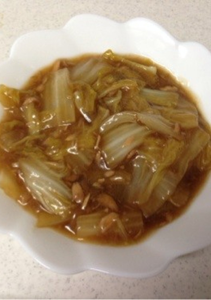 母の味！白菜とツナの煮物-レシピのメイン写真
