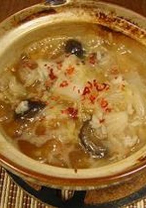 白菜・椎茸の中華風雑炊（オイスター味）-レシピのメイン写真