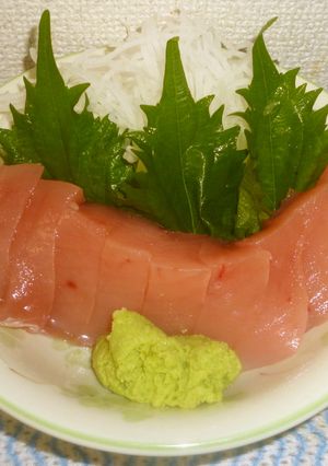 パパのキハダマグロの刺身④-レシピのメイン写真