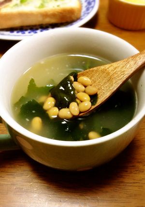 簡単！納豆入りワカメスープ-レシピのメイン写真