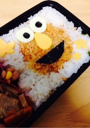 簡単☆エルモのキャラ弁-レシピのメイン写真