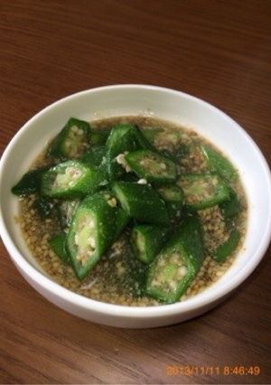 美味しいオクラの煮物♡簡単5分♪-レシピのメイン写真