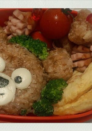 キャラ弁☆ダッフィーのお弁当-レシピのメイン写真