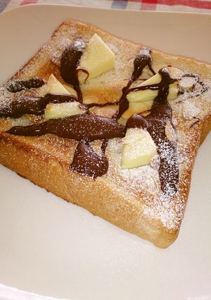 チーズ＆チョコ☆スイーツトースト-レシピのメイン写真
