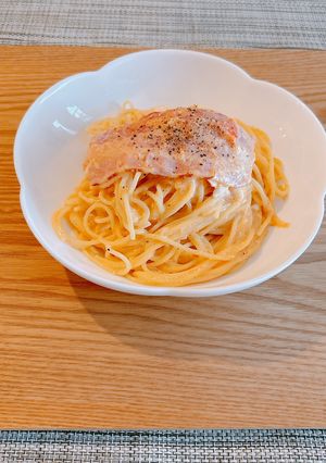 包丁なし！簡単たらこカルボナーラ-レシピのメイン写真
