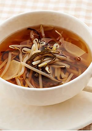 もやしと塩昆布のすっぱスープ-レシピのメイン写真