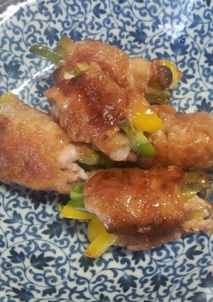 甘めで美味しいブタ野菜巻き-レシピのメイン写真