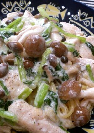 濃厚クリームパスタ-レシピのメイン写真